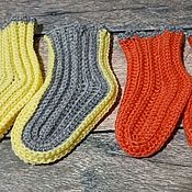 Аксессуары handmade. Livemaster - original item Socks: knitted socks for children. Handmade.