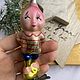 Винтаж: Чиполлино елочная игрушка СССР. Игрушки винтажные. Елочные игрушки из СССР. Интернет-магазин Ярмарка Мастеров.  Фото №2