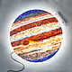  Юпитер 52 см на стену (детальная прорисовка). Бра. Lampa la Luna byJulia. Интернет-магазин Ярмарка Мастеров.  Фото №2