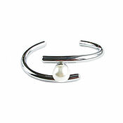 Украшения handmade. Livemaster - original item Pearl Bracelet, Silver Pearl Bracelet. Handmade.