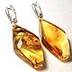Order Large long amber earrings with inclusions. podaro4ek22. Livemaster. . Earrings Фото №3