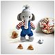 Вязаная игрушка. Слоники мальчик и девочка. Мягкие игрушки. MilaShop. Ярмарка Мастеров.  Фото №5