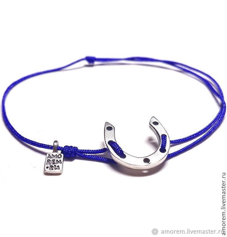 Horseshoe bracelet, 925 silver, Bracelet thread, Moscow,  Фото №1