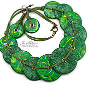 Украшения handmade. Livemaster - original item Jewelry Set Stylish Trend Green (690) designer jewelry. Handmade.