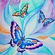 Batik painting 'Butterflies of a magical land', Pictures, Nizhny Novgorod,  Фото №1