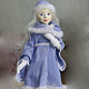 The Snow Maiden is an author's interior doll 30 cm. Ded Moroz and Snegurochka. KapustinaArt. Online shopping on My Livemaster.  Фото №2