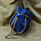 A pouch for runes and gorgeous blue leather, Baggie, St. Petersburg,  Фото №1