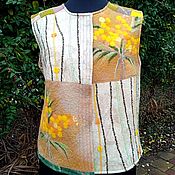 Одежда handmade. Livemaster - original item vest: Mimosa in the patchwork style