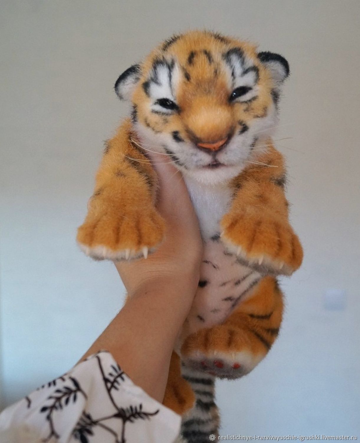 Мягкие игрушки тигры текстильные