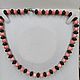Coral Pink Beads necklace with Black Agate with Silver clasp, Beads2, Nizhny Novgorod,  Фото №1