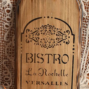 Посуда ручной работы. Ярмарка Мастеров - ручная работа Сервировочная доска Bistro. Handmade.