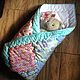 "Облачко" детское стеганое одеяло, Подарок новорожденному, Москва,  Фото №1