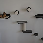 Зоотовары handmade. Livemaster - original item Wall-mounted complex for cats 