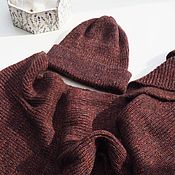 Аксессуары handmade. Livemaster - original item Set: hat warm knitted scarf made of kid mohair with merino. Handmade.