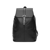 Сумки и аксессуары handmade. Livemaster - original item Backpacks: Women`s Leather Backpack Black Nika Mod. R. 10-711. Handmade.