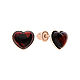 Earrings 925 silver, amber, heart-shaped, love. Earrings. Амбер Бутик янтарь украшения. Online shopping on My Livemaster.  Фото №2