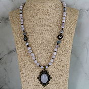 Украшения handmade. Livemaster - original item Necklace with a pendant made of agate 