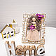 Macrame doll in photo frame 18/22. Interior doll. Kukly makrame NATALINI. Ярмарка Мастеров.  Фото №5