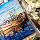 Oil painting. Boats. Pictures. irina-9eo. Online shopping on My Livemaster.  Фото №2
