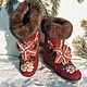 Order Ugg boots short boots with embroidery with rhinestones. wool gifts. Livemaster. . Ugg boots Фото №3