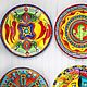 Set of decorative plates 'garden of Mexico' hand painted. Plates. Art by Tanya Shest. My Livemaster. Фото №5