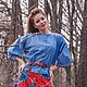 Заказать  Фиалка. Елена. Бохо одежда 'Дело вкуса' (elena-delovkusa). Ярмарка Мастеров. . Блузки Фото №3