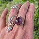 Кольцо с Розовым Турмалином серебро. Кольца. Jeweller -Danil. Ярмарка Мастеров.  Фото №5