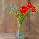 BOUQUETS: Tulips and forget-me-nots made of polymer clay, Bouquets, Orel,  Фото №1