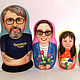 Copy of Copy of Custom nesting doll Portrait matryoshka 5 pieces, Dolls1, Moscow,  Фото №1