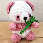 Куклы и игрушки handmade. Livemaster - original item Soft toy knitted Panda. Handmade.
