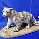 Snow Leopard sculpture made of natural Ural stone Anhydrite. Figurines. Kamnerezy-urala. My Livemaster. Фото №5