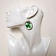 Order Transparent Earrings Green Clover Shamrock earrings made of Resin Eco Boho. WonderLand. Livemaster. . Earrings Фото №3