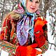 Заказать Шелковый синий платочек 2 Батик. Платок Батик ANNLOOK Анна Лукьянова. Ярмарка Мастеров. . Платки Фото №3