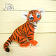 Needle felted toy Tiger cub, Felted Toy, St. Petersburg,  Фото №1