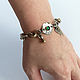 Order Bracelet with Australian opal and chalcedony, nickel silver, brass. Sonia Dov jewellery. Livemaster. . Chain bracelet Фото №3