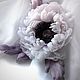 Заказать Мак из шелка Утренняя нега. Наталья Богданова (silkflowerdeco). Ярмарка Мастеров. . Брошь-булавка Фото №3