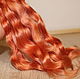 Hair for dolls (light copper, washed, combed, hand-dyed) Curls Curls for Curls for dolls, dolls to buy Hair for dolls, buy Handmade Fair Masters Puppenhaar
