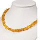 40cm Amber Beads made of natural amber yellow honey short, Beads2, Kaliningrad,  Фото №1