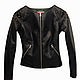 Black Woman Leather Jacket, Outerwear Jackets, Pushkino,  Фото №1