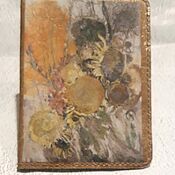Сумки и аксессуары handmade. Livemaster - original item Passport cover: Cover with sunflowers made of leather.ODPKRR7. Handmade.