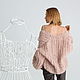 Кардиган из нежнейшего кид мохера в пудровом цвете. Кардиганы. The sweetest sweaters. Ярмарка Мастеров.  Фото №9