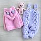 Заказать Вязаный плюшевый комплект для малышей. safina_knit. Ярмарка Мастеров. . Комплекты одежды для малышей Фото №3