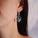 Air ring, earrings in silver. Earrings. Trinkki. Online shopping on My Livemaster.  Фото №2