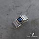 Sapphire Vice. Ring . silver, sapphire. Phalanx ring. jewelart. Online shopping on My Livemaster.  Фото №2