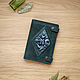 Wallet made of leather 'Serenity'. emerald, Wallets, Moscow,  Фото №1
