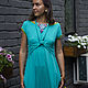Order Knitted Turquoise Dress. Алена Тимофеева (indeeza). Livemaster. . Dresses Фото №3
