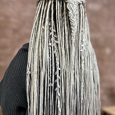 Субкультуры ручной работы. Ярмарка Мастеров - ручная работа Комплект гладкие де дреды омбре «лёд». Handmade.