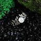 Кольцо «Диадема лесной феи» серебро. Серебряное кольцо с лунным камнем, Кольца, Москва,  Фото №1