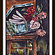 Paintings: still life with flowers summer landscape SUITCASE AND ROSES. Pictures. pictures & decor of TanyaSeptember. My Livemaster. Фото №6