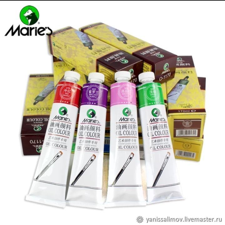 Marie&#039;s краски. Масляные краски maries. краски maries цвета. maries краска no. 757. краски масляные мариес средние.